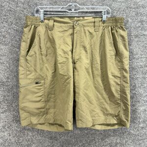 Red Head Shorts Men 38 Beige Mid Rise Bermuda Flat Front Pockets Regular Fit